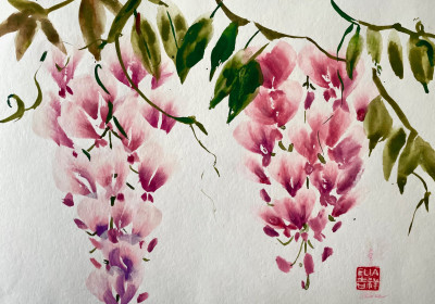 chinese floral painting
